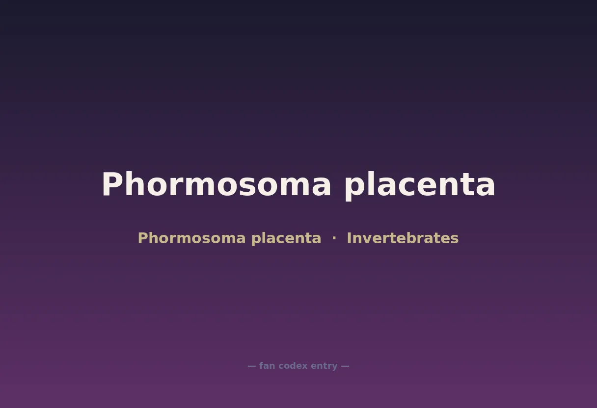 Phormosoma placenta