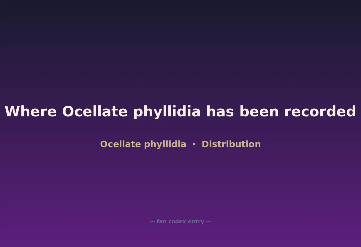 Where Ocellate phyllidia has been recorded