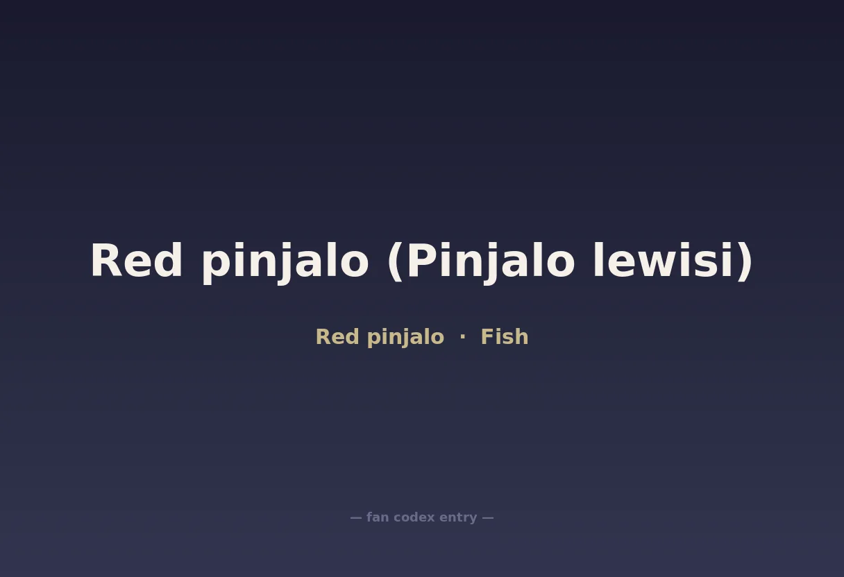Red pinjalo (Pinjalo lewisi)