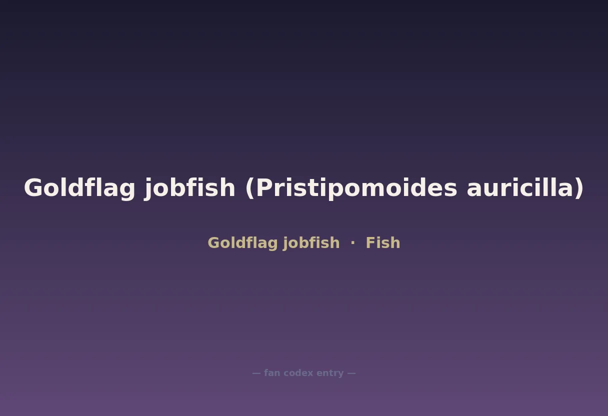 Goldflag jobfish (Pristipomoides auricilla)