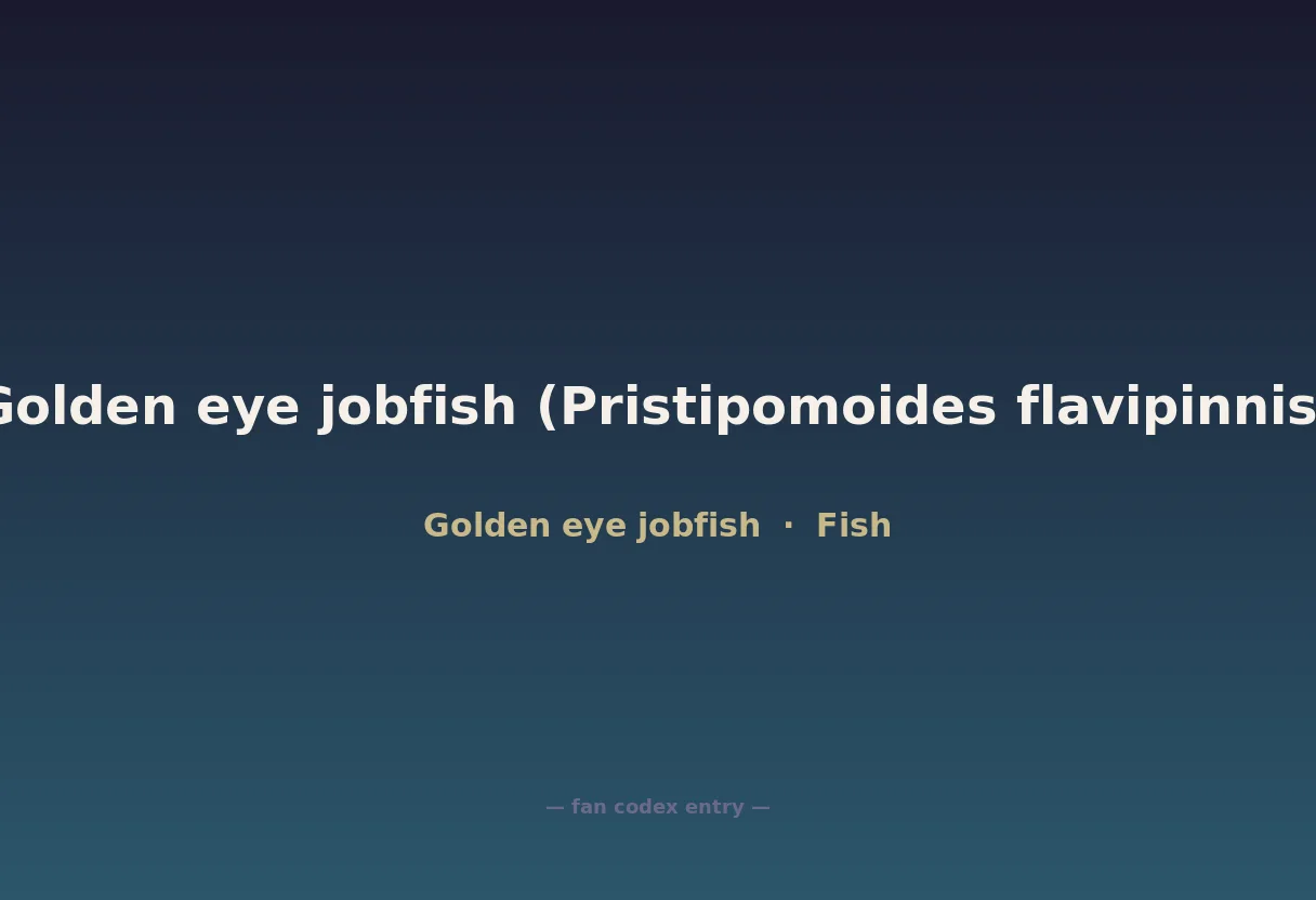 Golden eye jobfish (Pristipomoides flavipinnis)