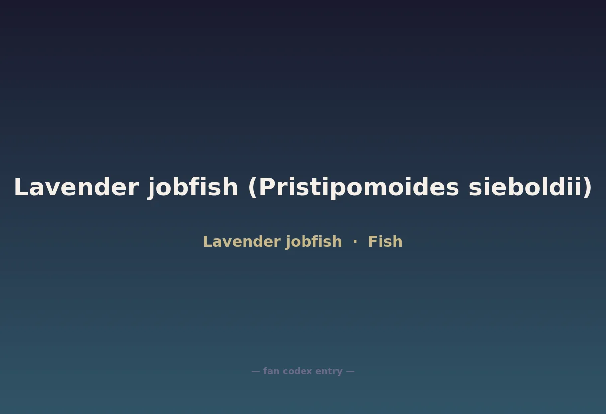 Lavender jobfish (Pristipomoides sieboldii)