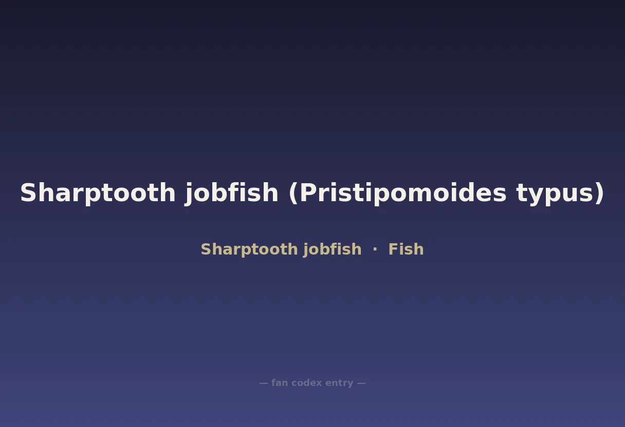 Sharptooth jobfish (Pristipomoides typus)