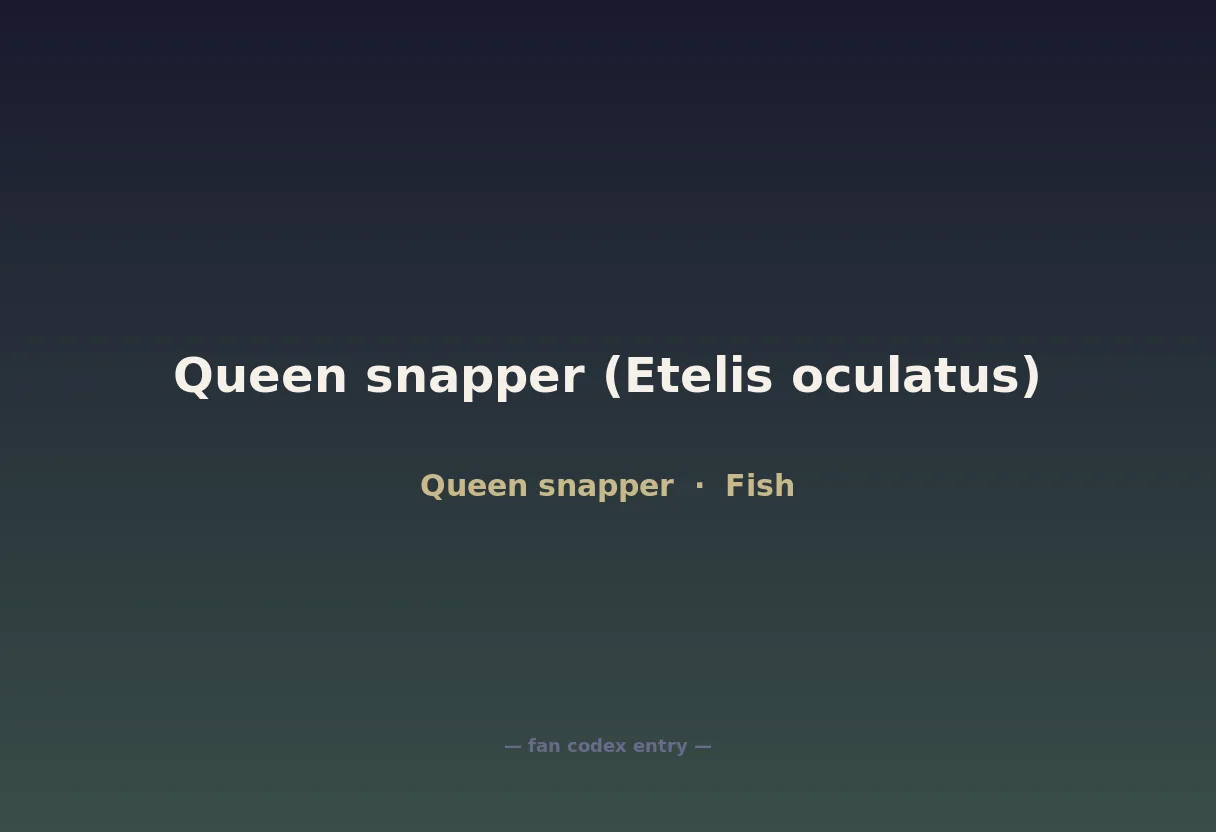 Queen snapper (Etelis oculatus)