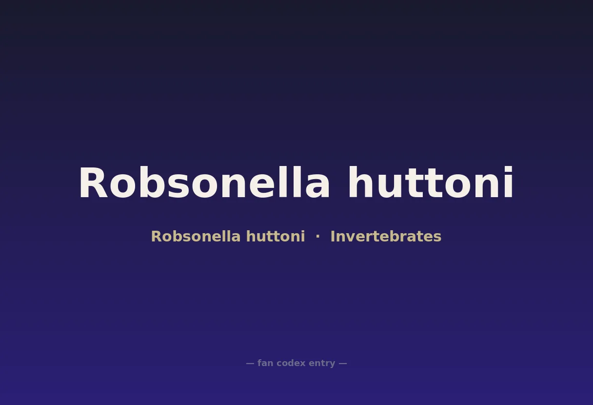 Robsonella huttoni