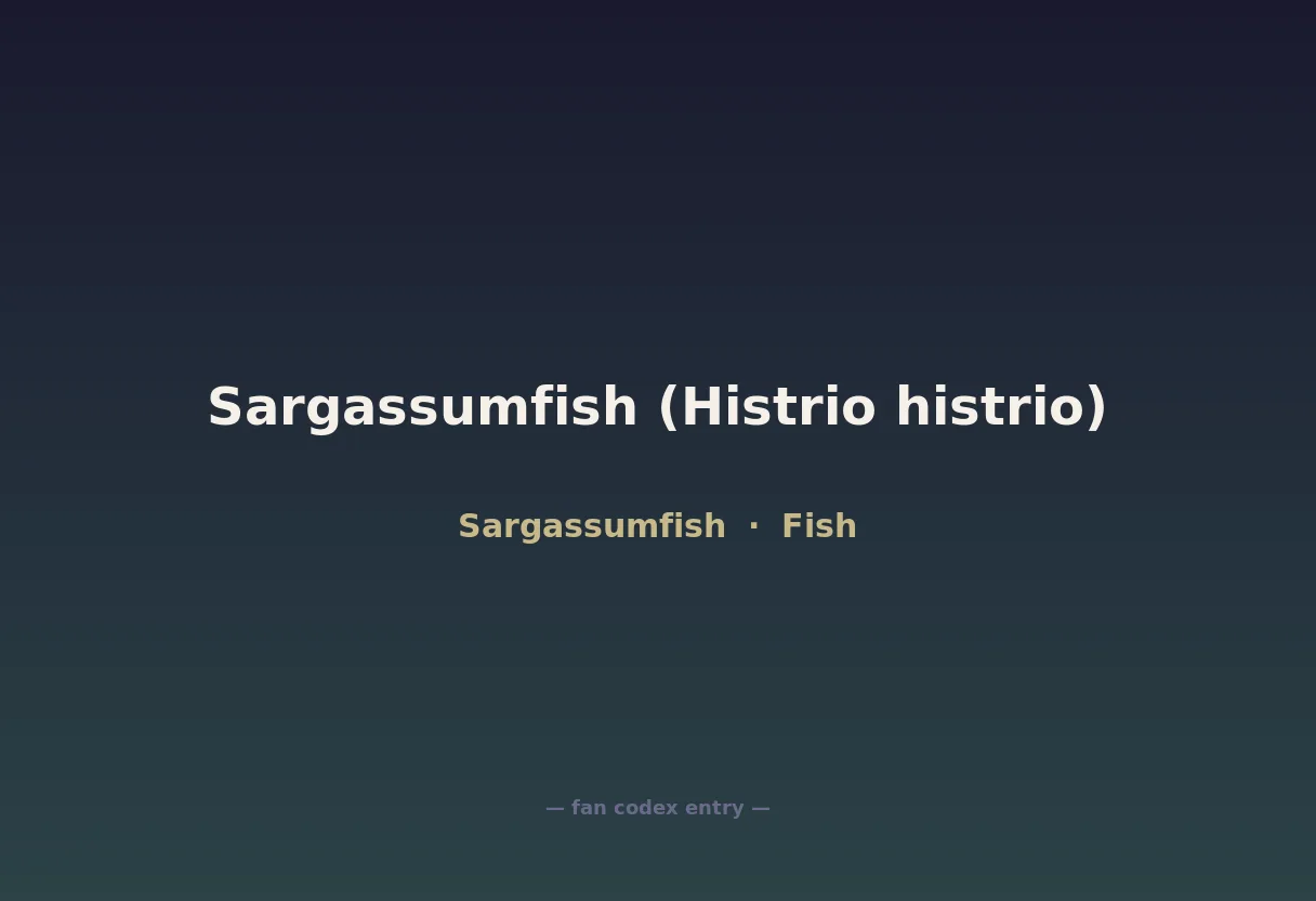 Sargassumfish (Histrio histrio)