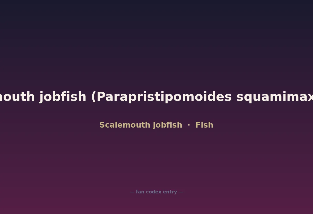 Scalemouth jobfish (Parapristipomoides squamimaxillaris)