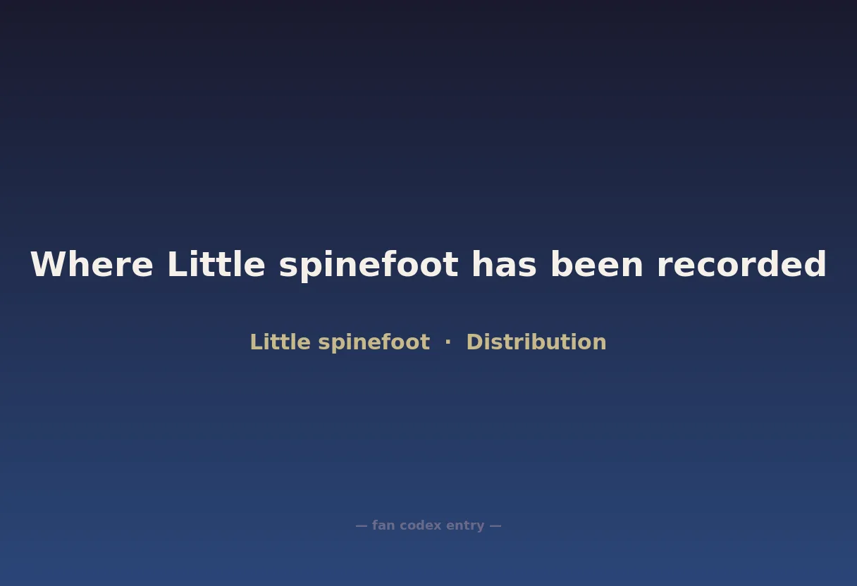 Where Little spinefoot has been recorded