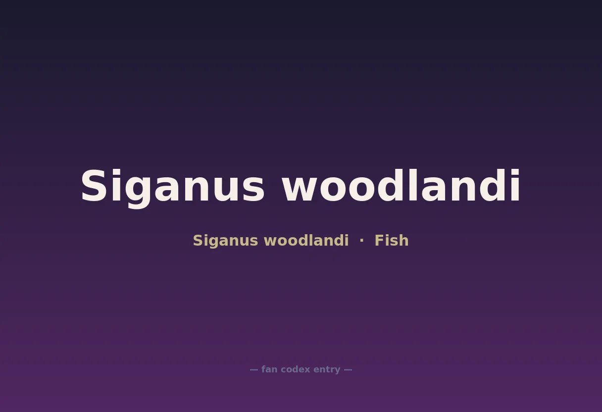 Siganus woodlandi
