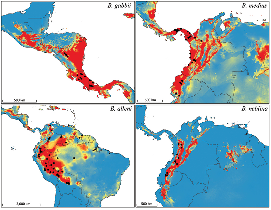 Distribution and occurrence records