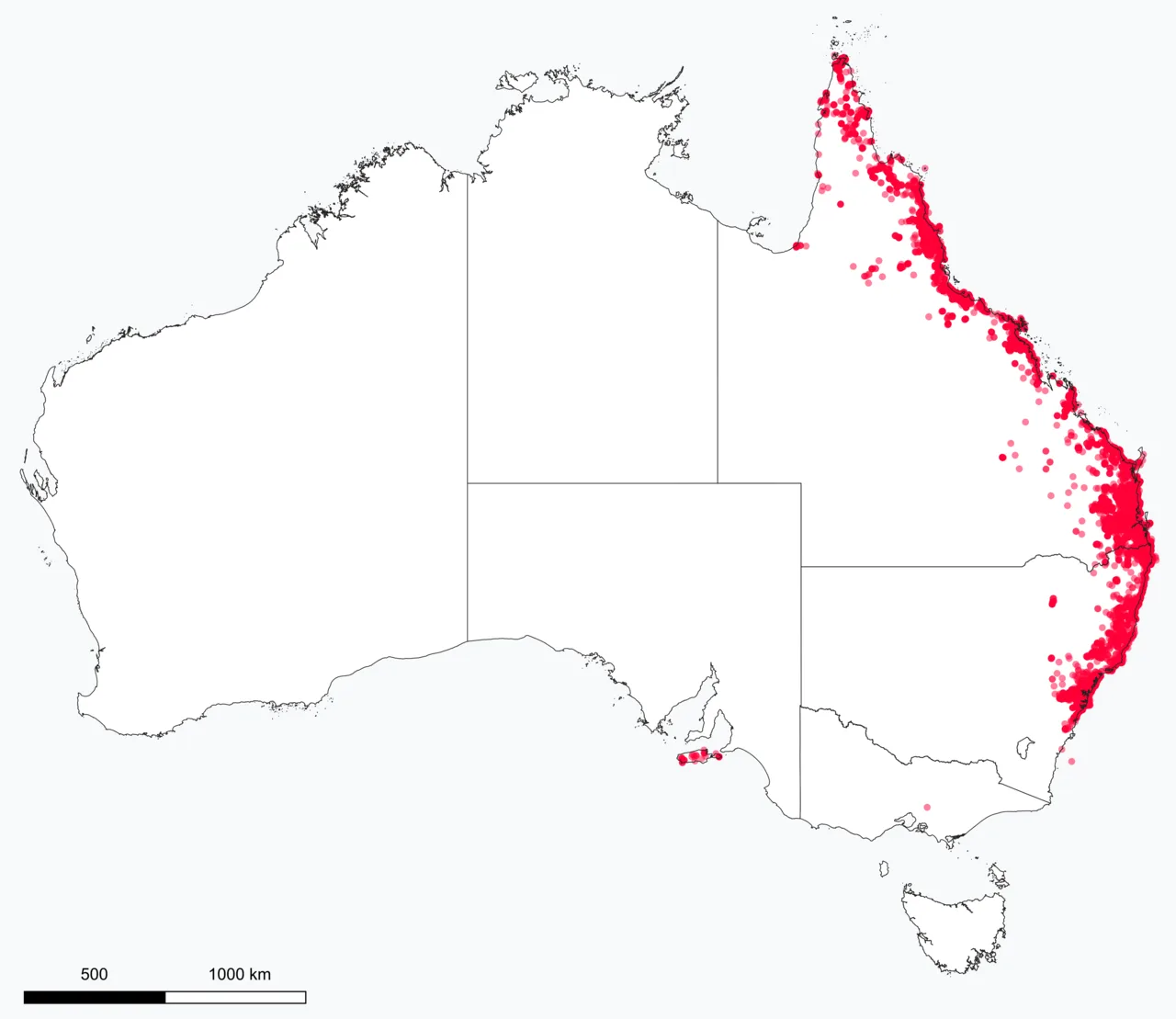 Distribution and occurrence records