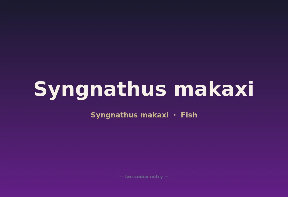 Syngnathus makaxi