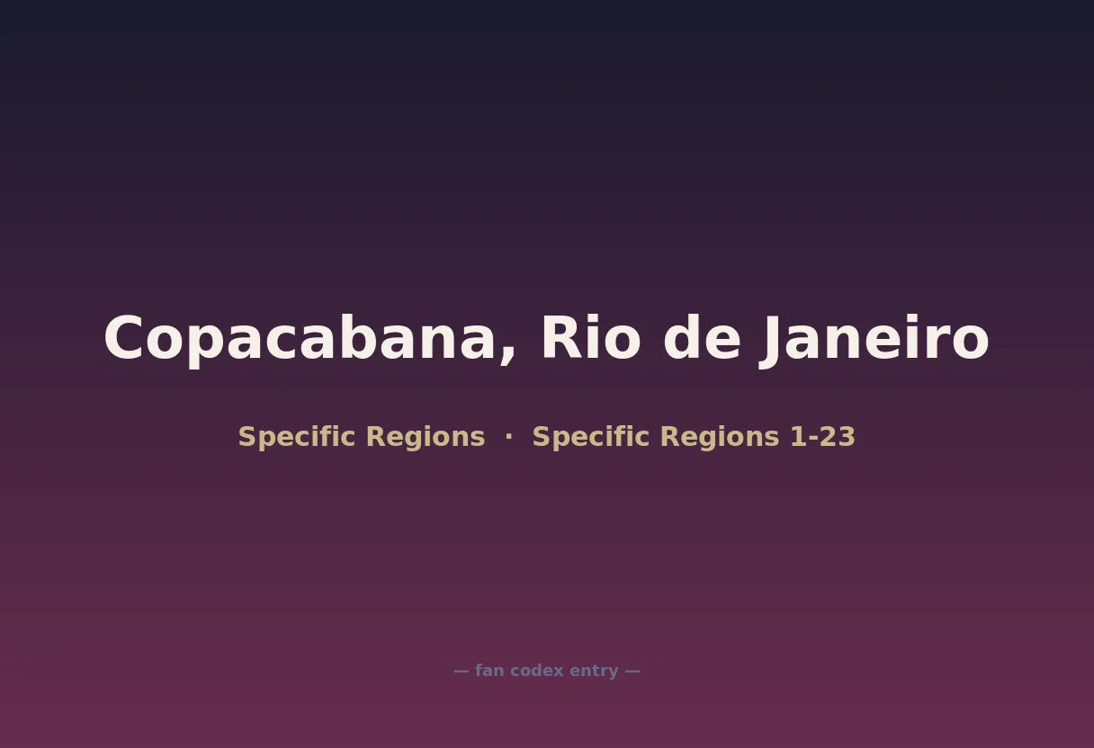 Copacabana, Rio de Janeiro