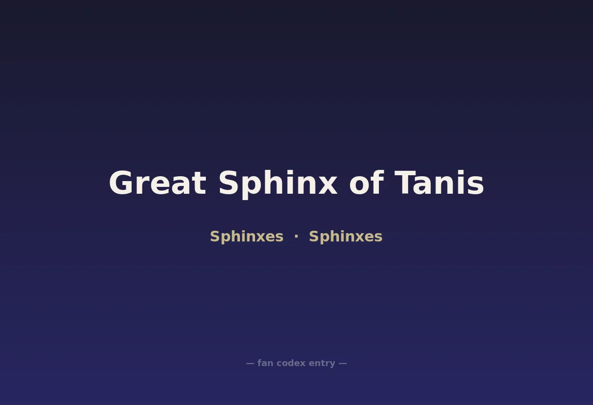 Great Sphinx of Tanis