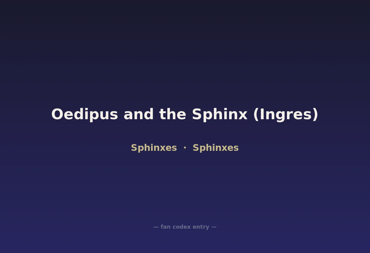 Oedipus and the Sphinx (Ingres)