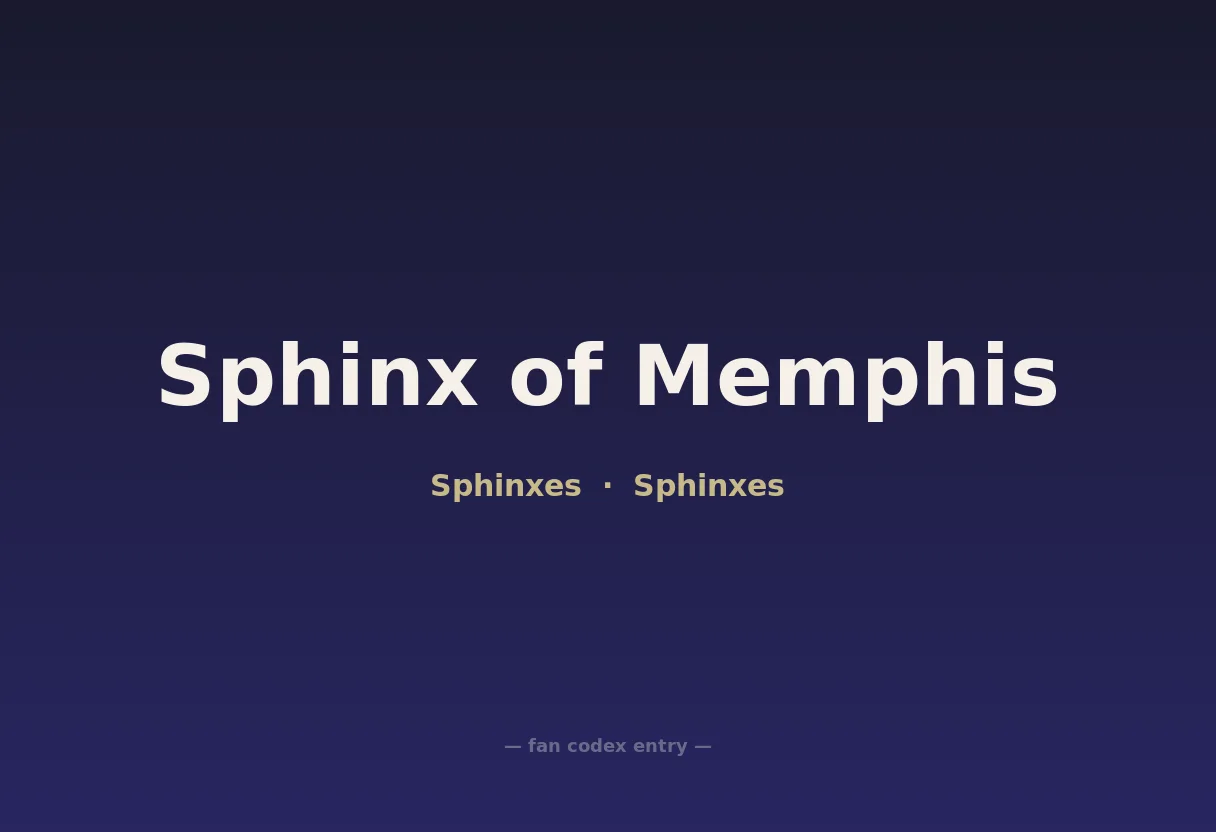 Sphinx of Memphis