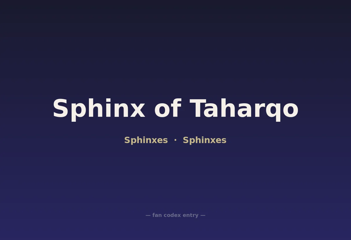 Sphinx of Taharqo