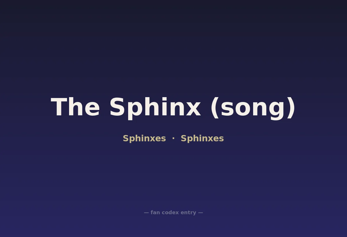 The Sphinx (song)