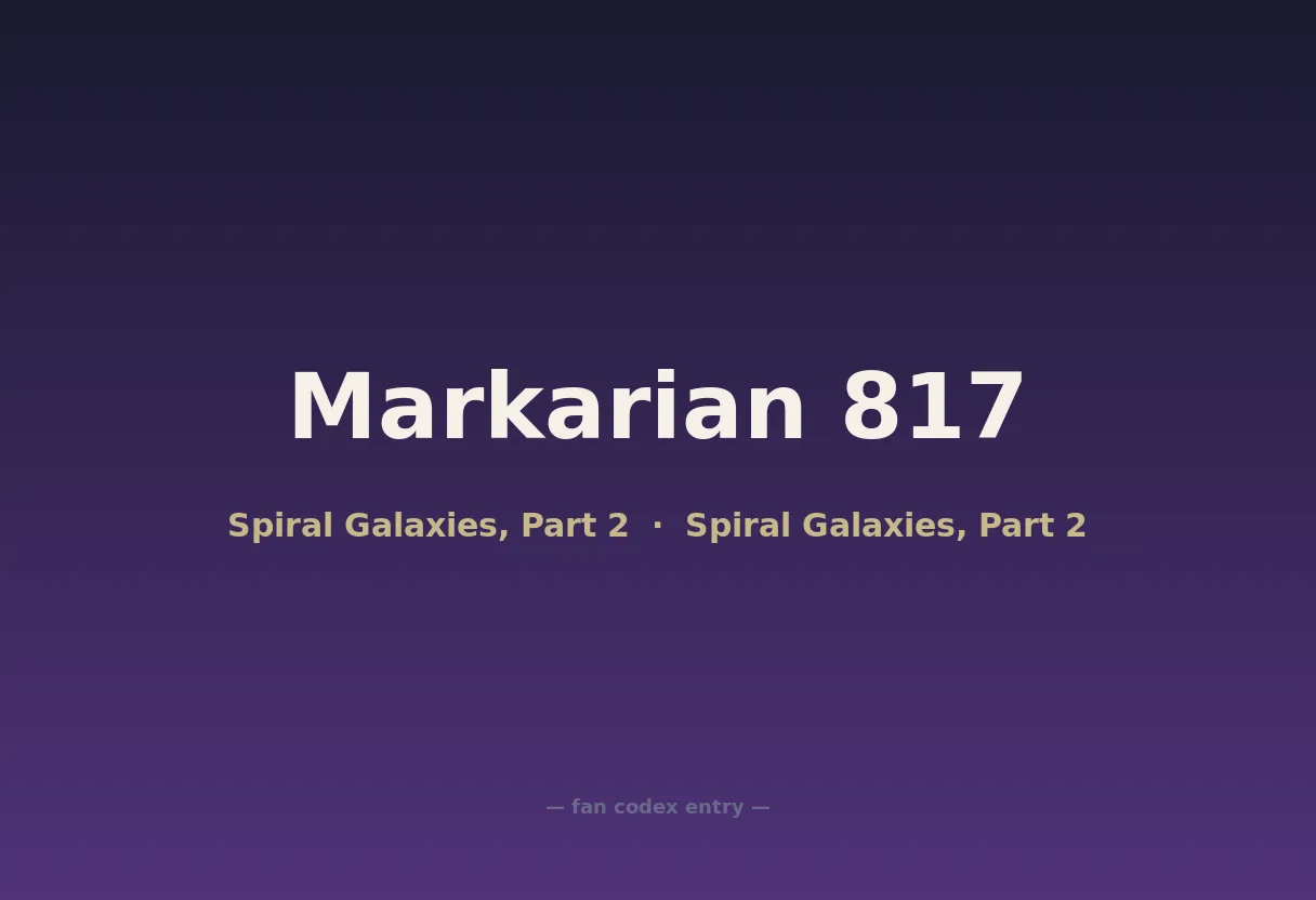 Markarian 817