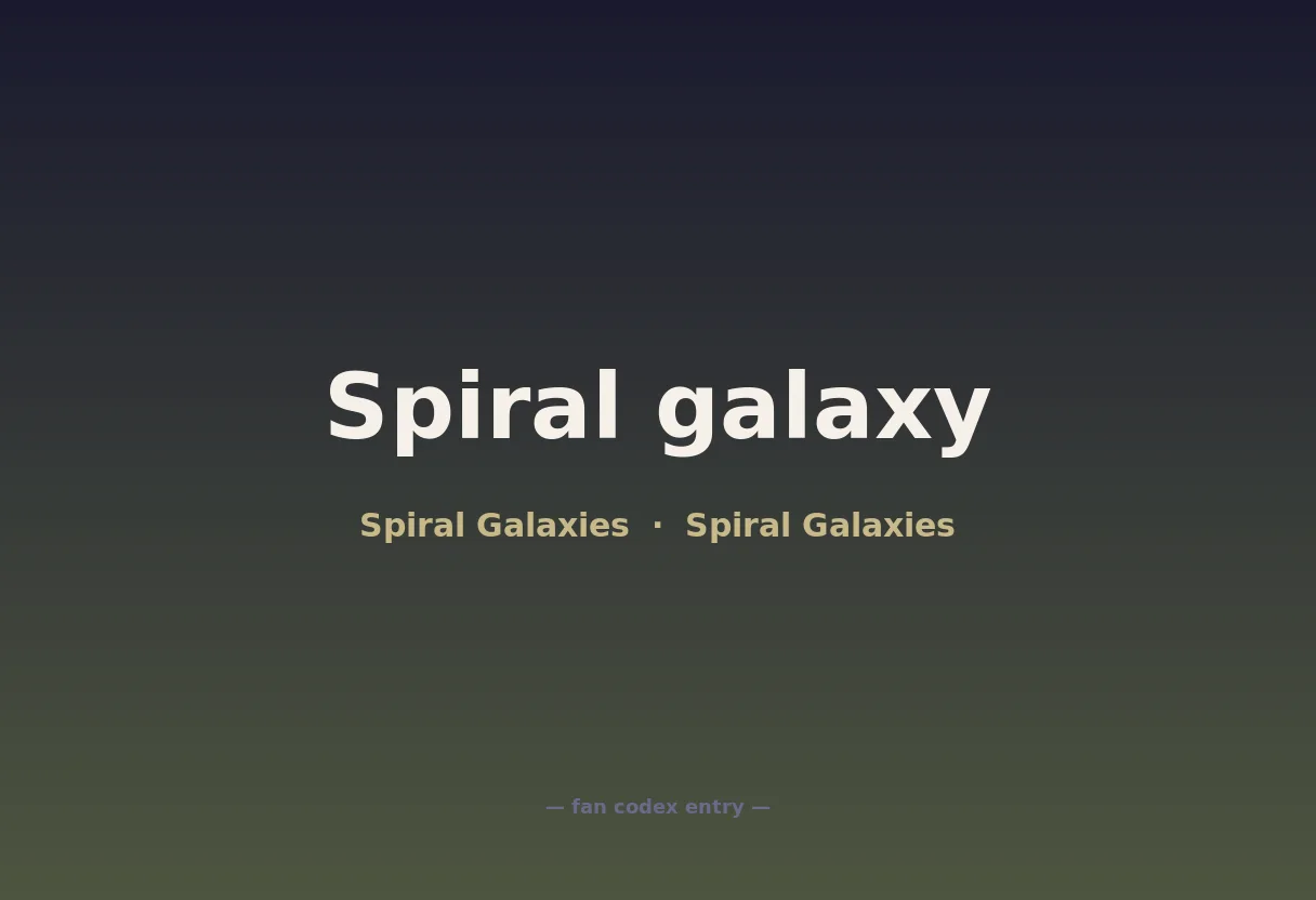 Spiral galaxy