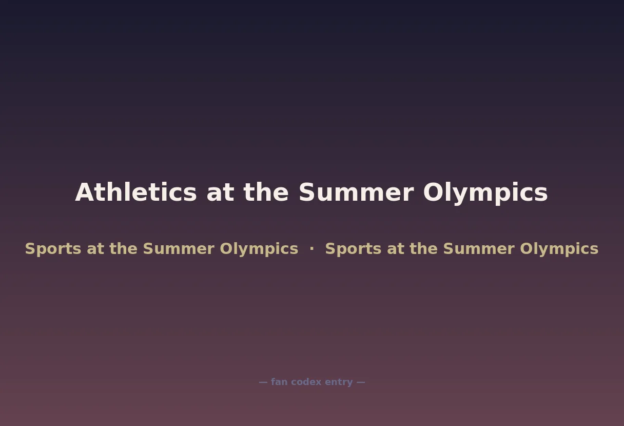 Athletics at the Summer Olympics