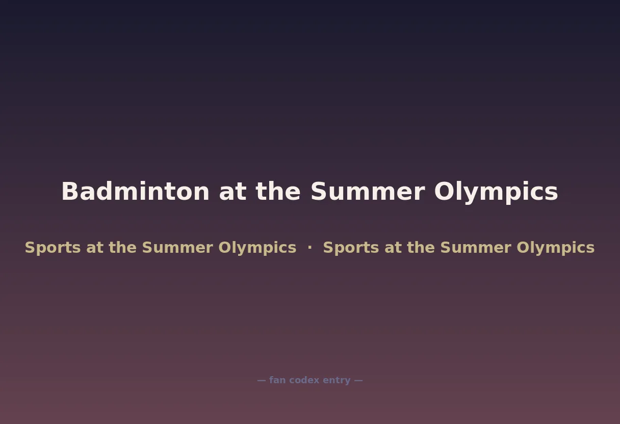 Badminton at the Summer Olympics