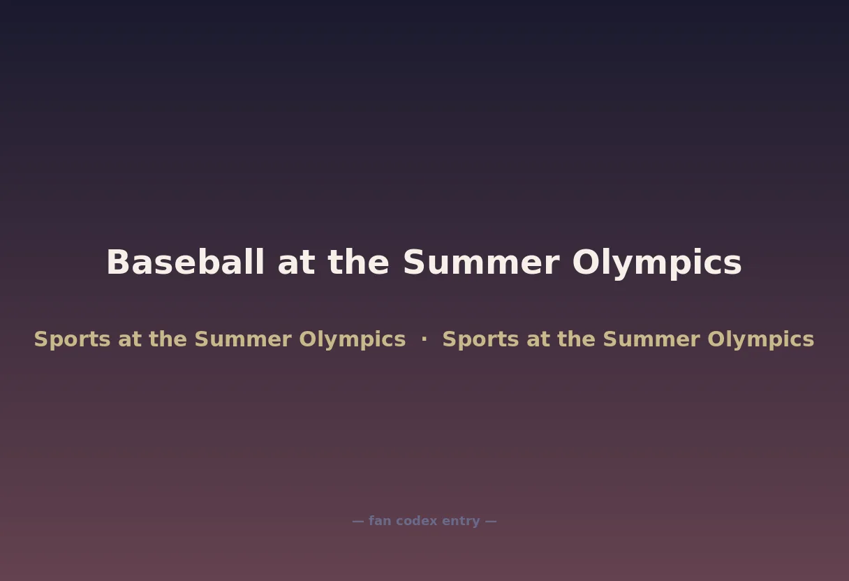 Baseball at the Summer Olympics