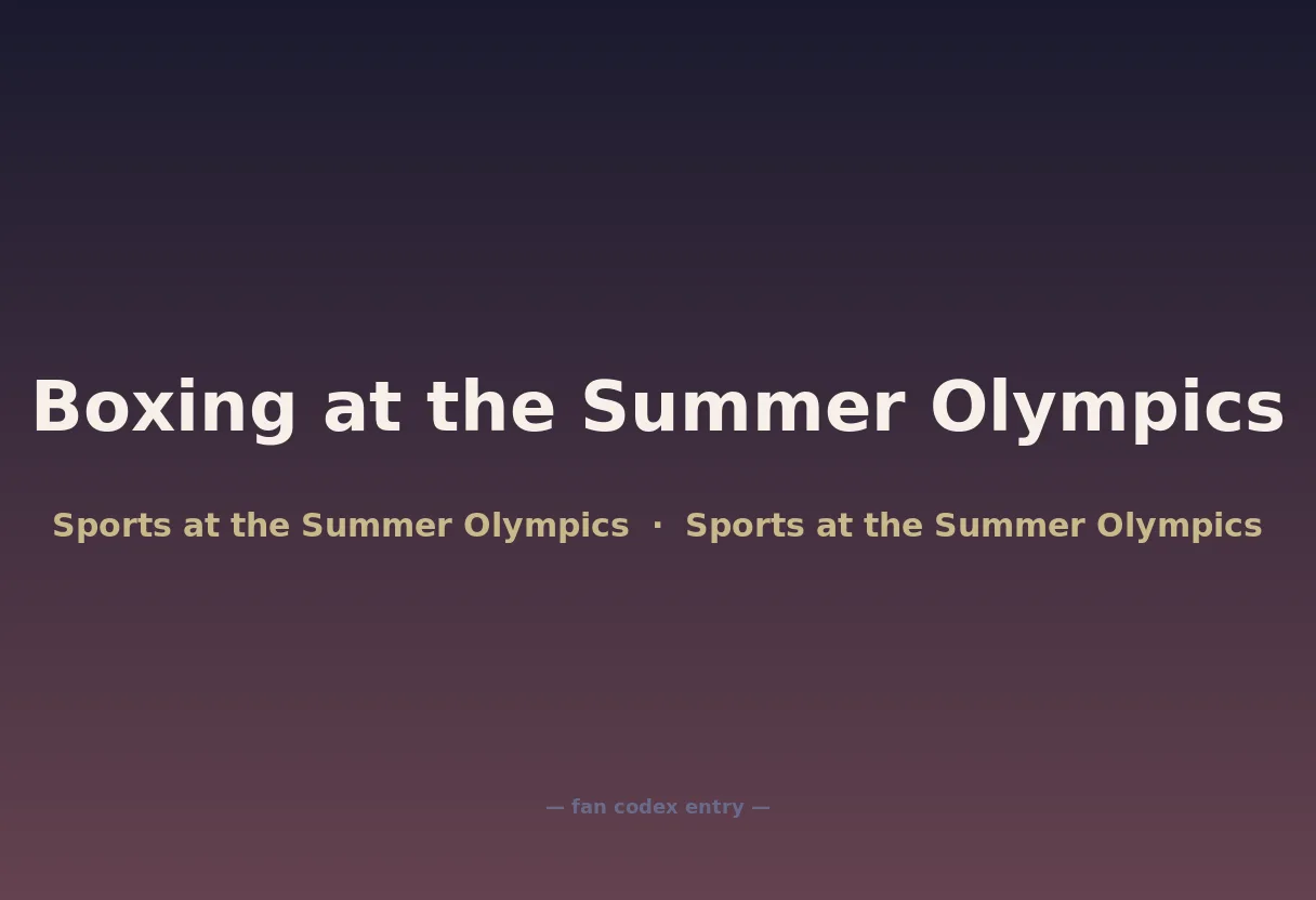 Boxing at the Summer Olympics