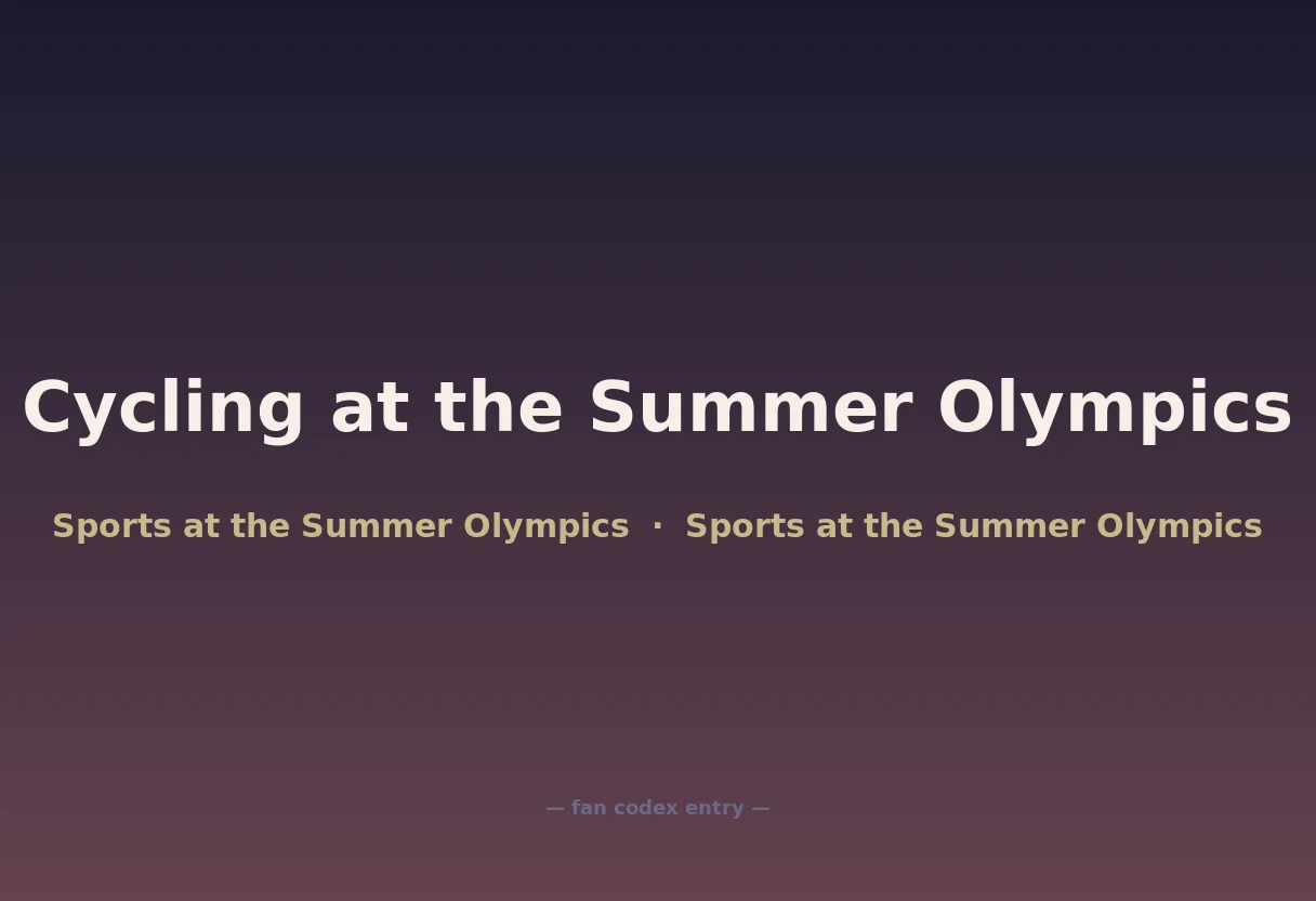 Cycling at the Summer Olympics