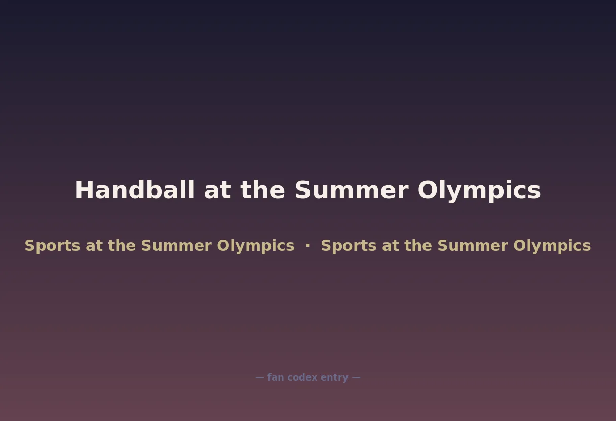 Handball at the Summer Olympics