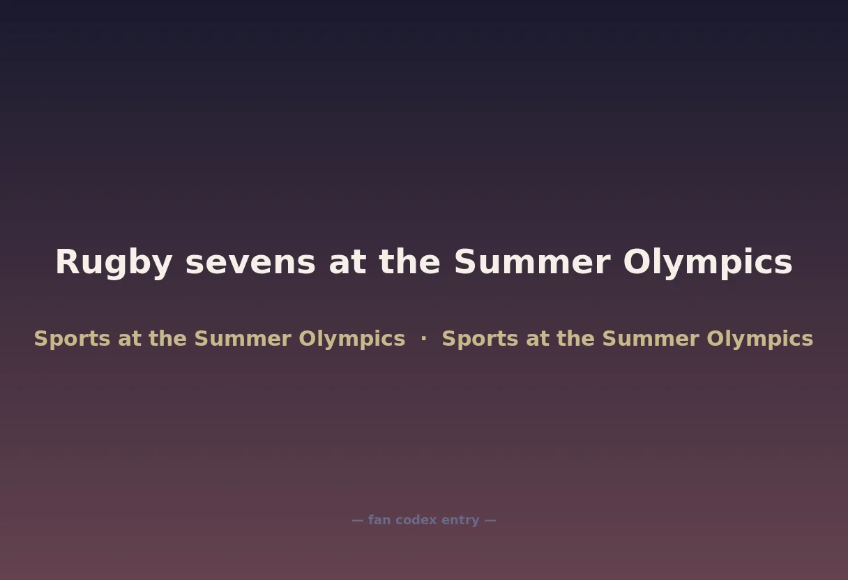 Rugby sevens at the Summer Olympics