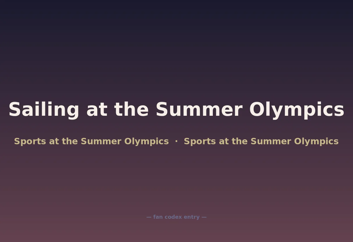 Sailing at the Summer Olympics