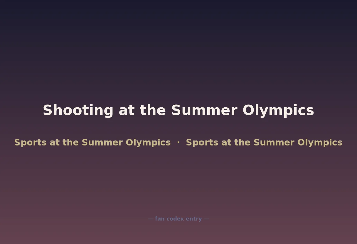 Shooting at the Summer Olympics