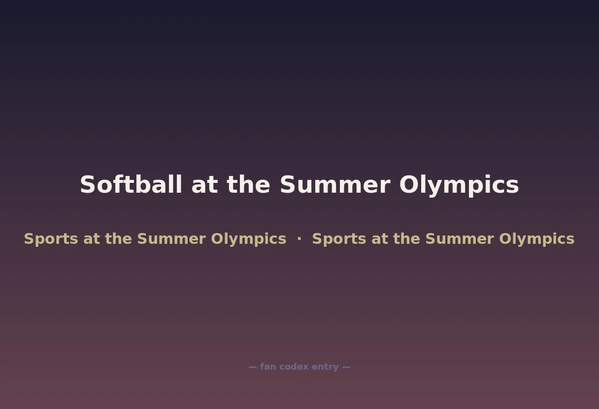 Softball at the Summer Olympics