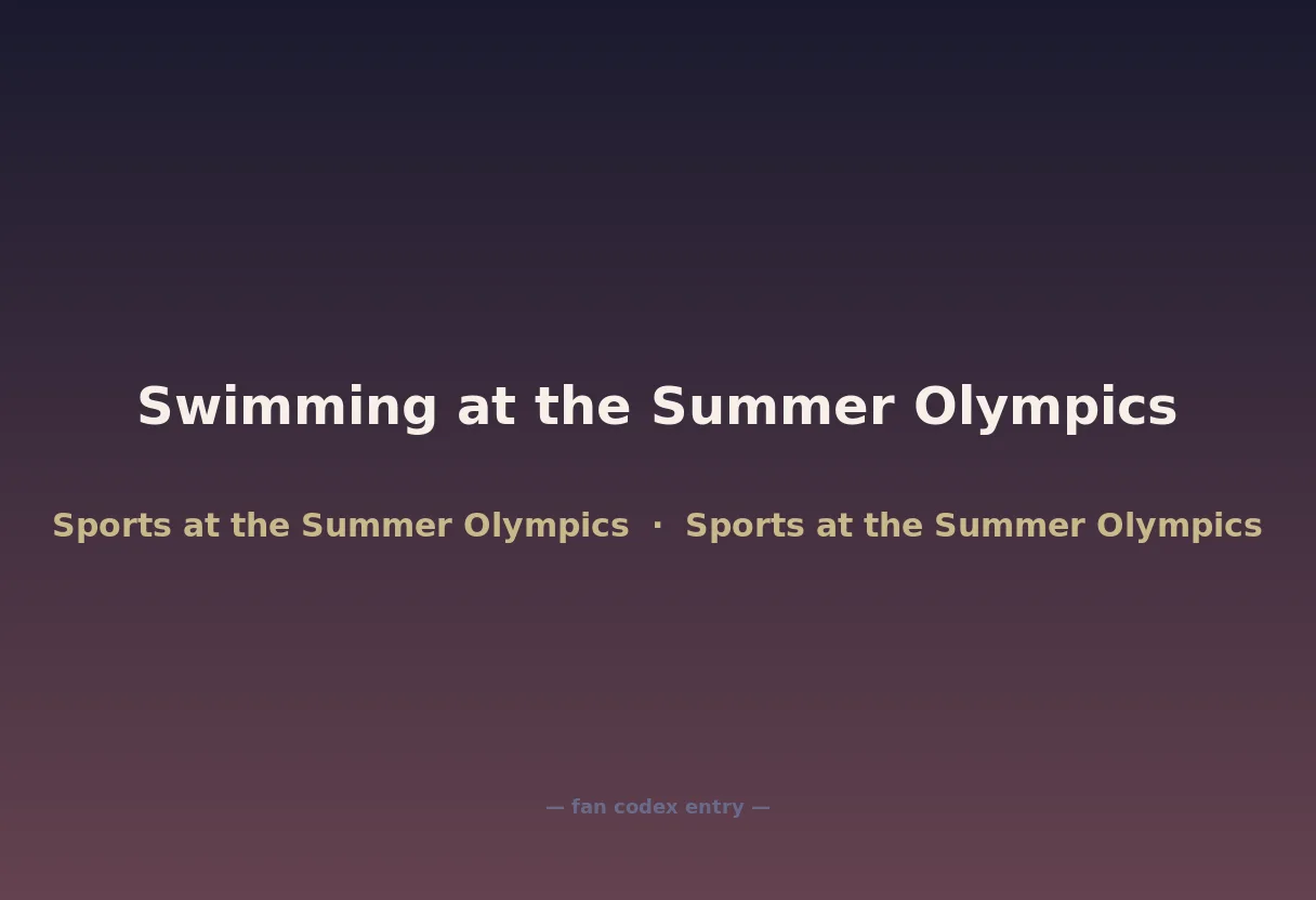 Swimming at the Summer Olympics