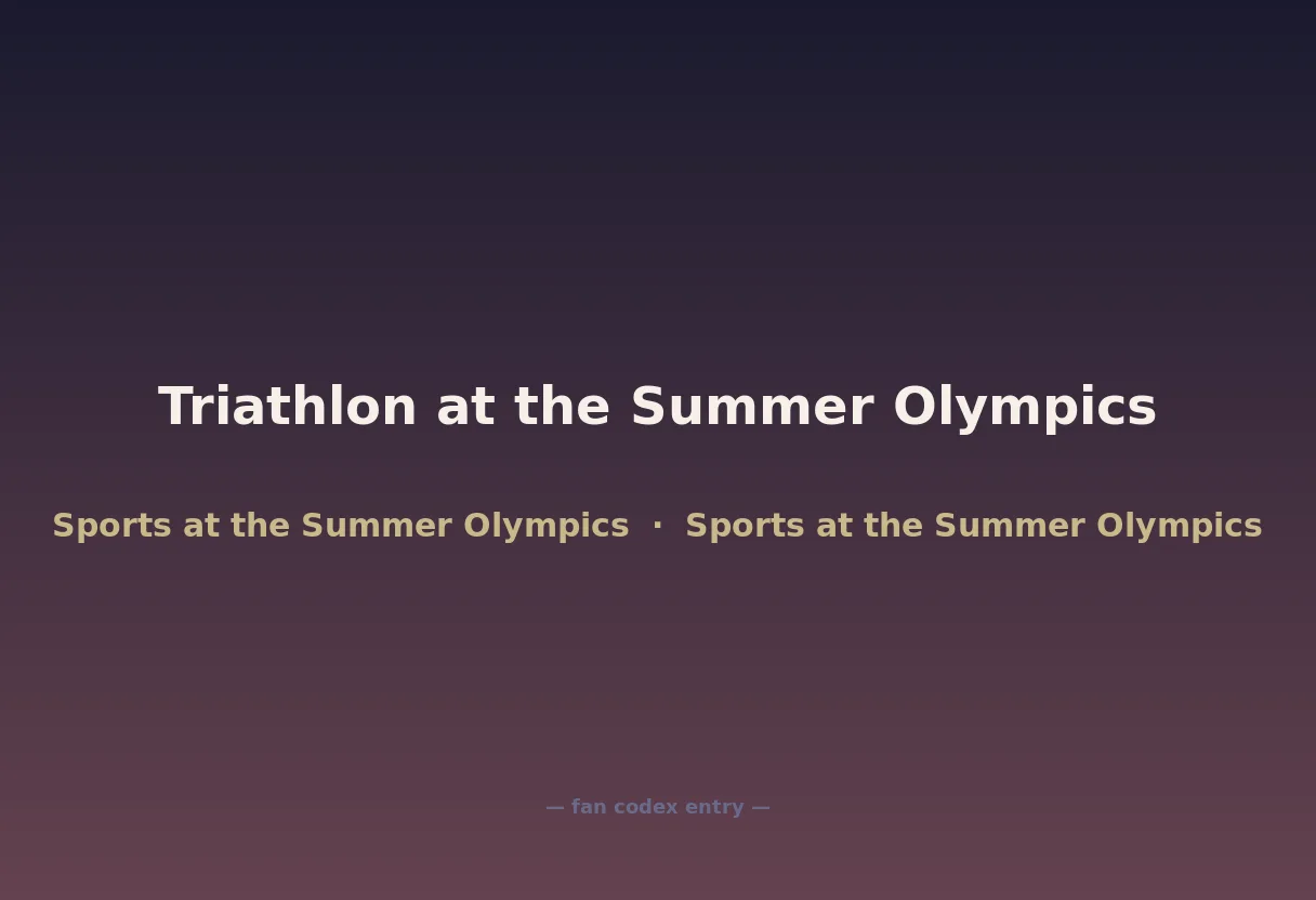 Triathlon at the Summer Olympics
