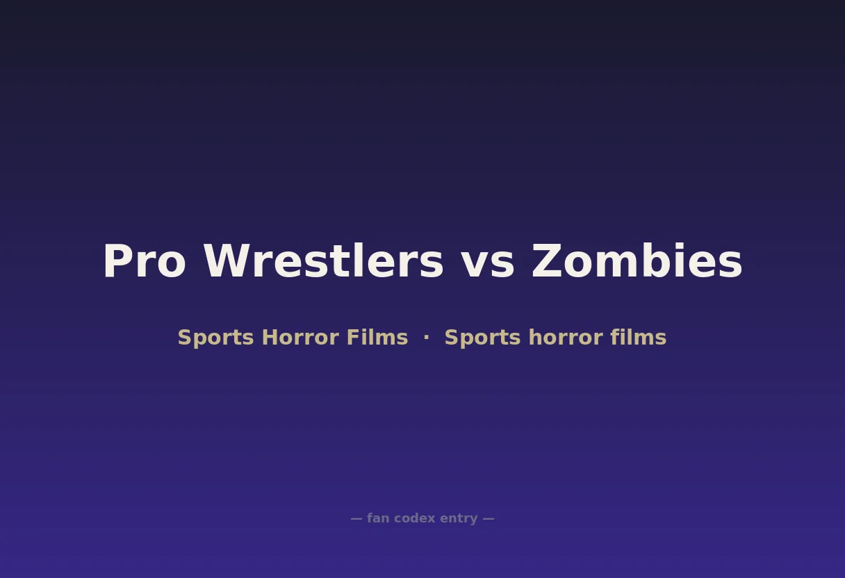 Pro Wrestlers vs Zombies