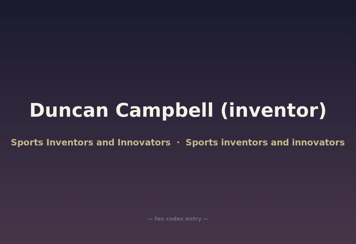 Duncan Campbell (inventor)