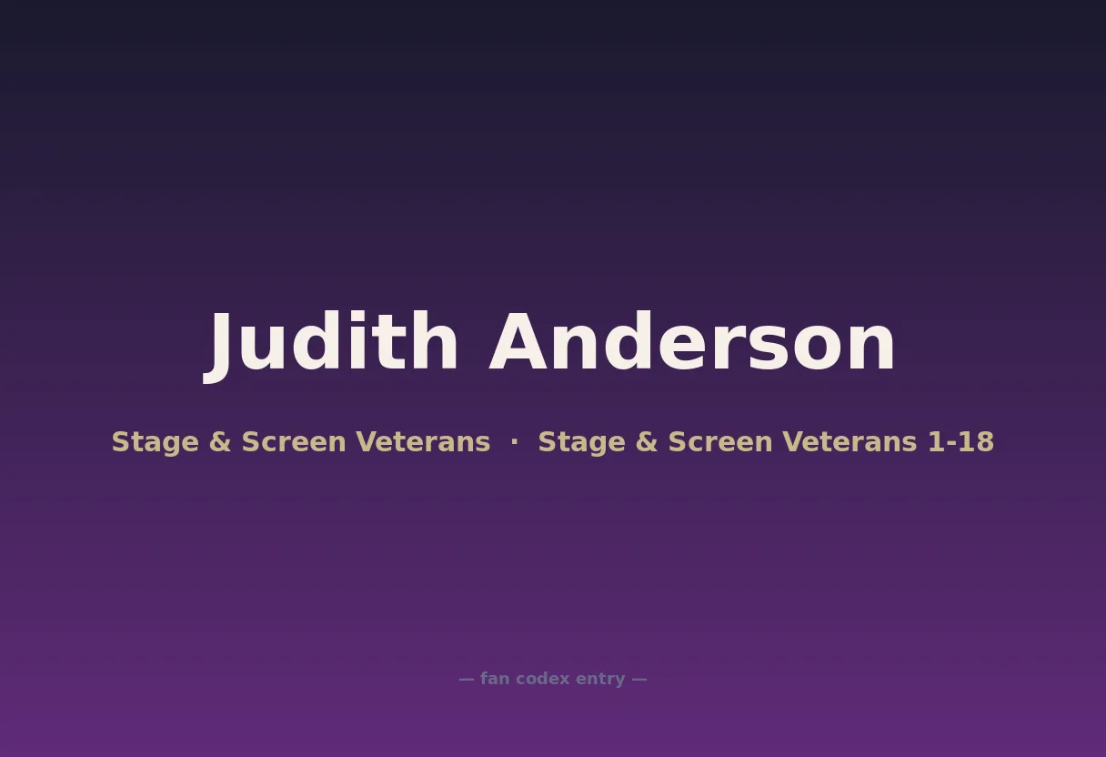 Judith Anderson