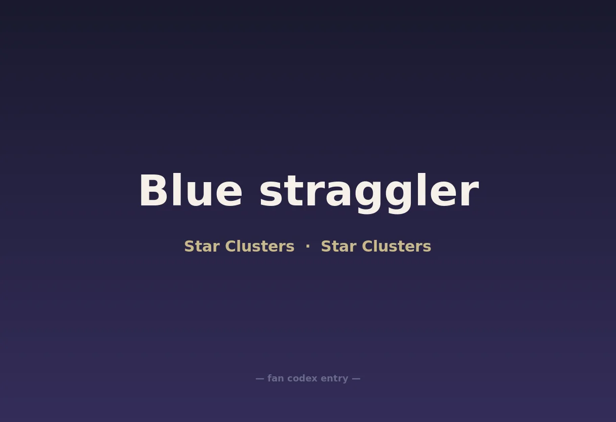 Blue straggler