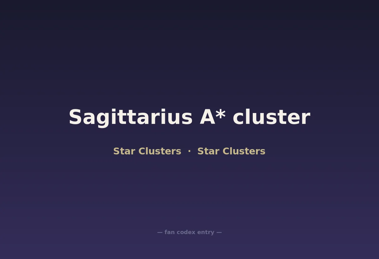 Sagittarius A* cluster