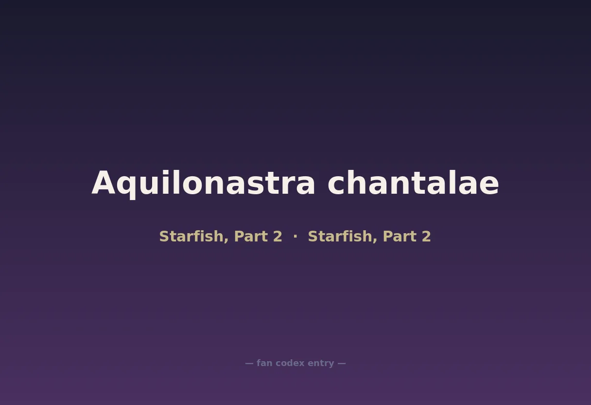 Aquilonastra chantalae