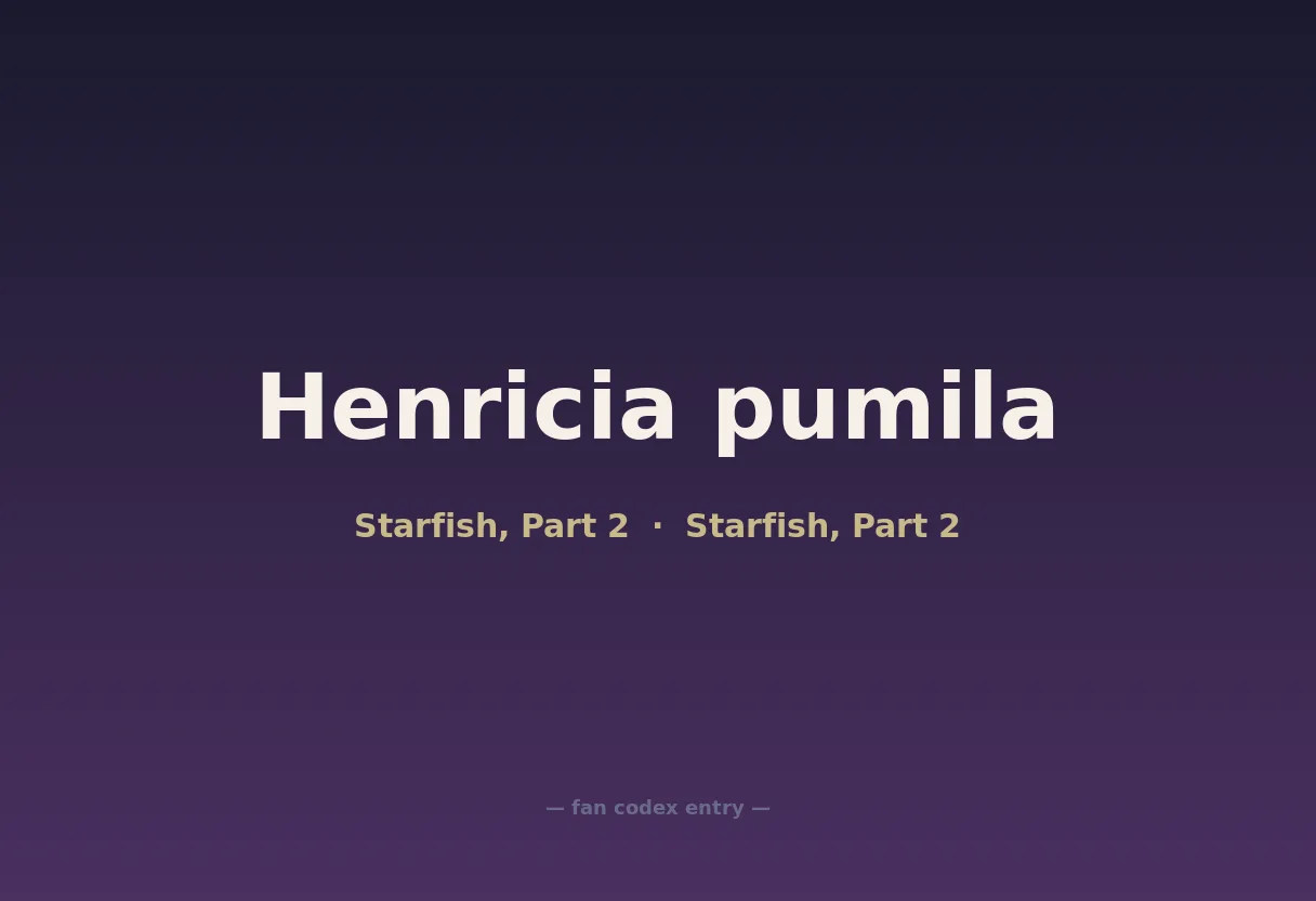 Henricia pumila