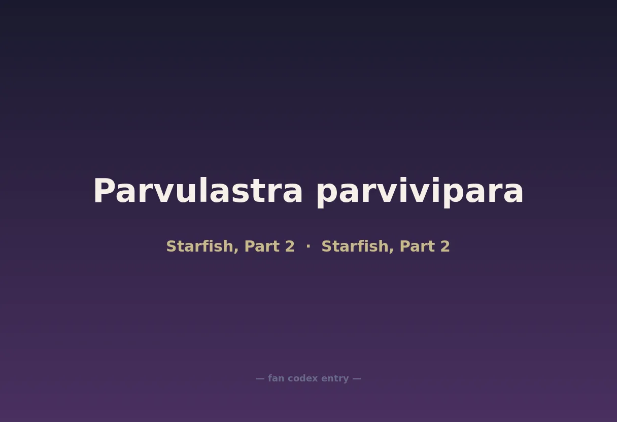 Parvulastra parvivipara