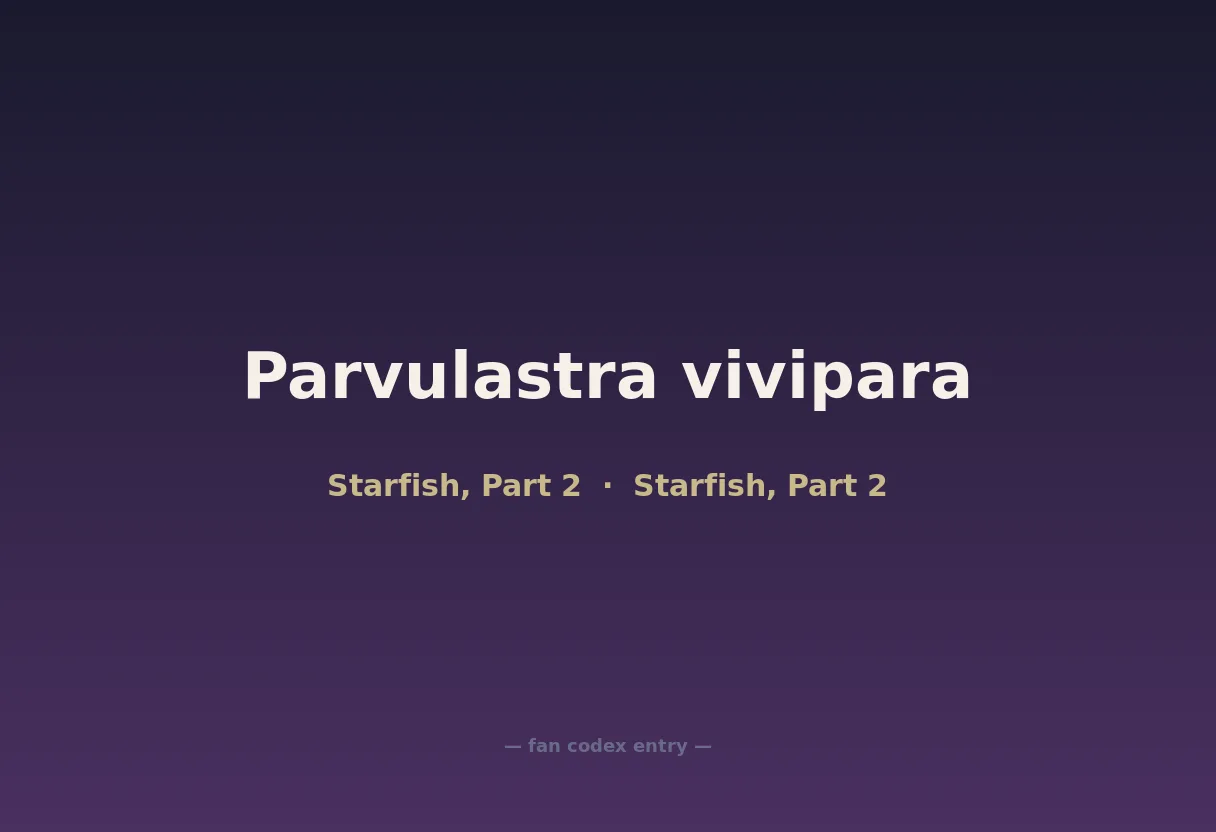 Parvulastra vivipara