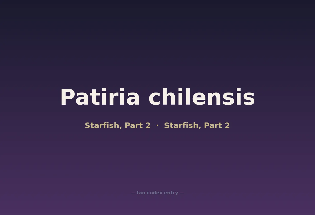 Patiria chilensis