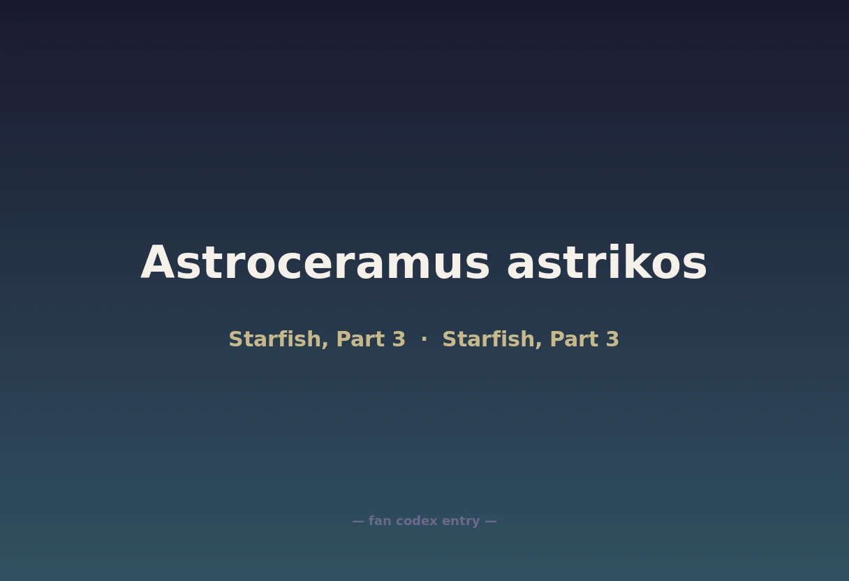 Astroceramus astrikos