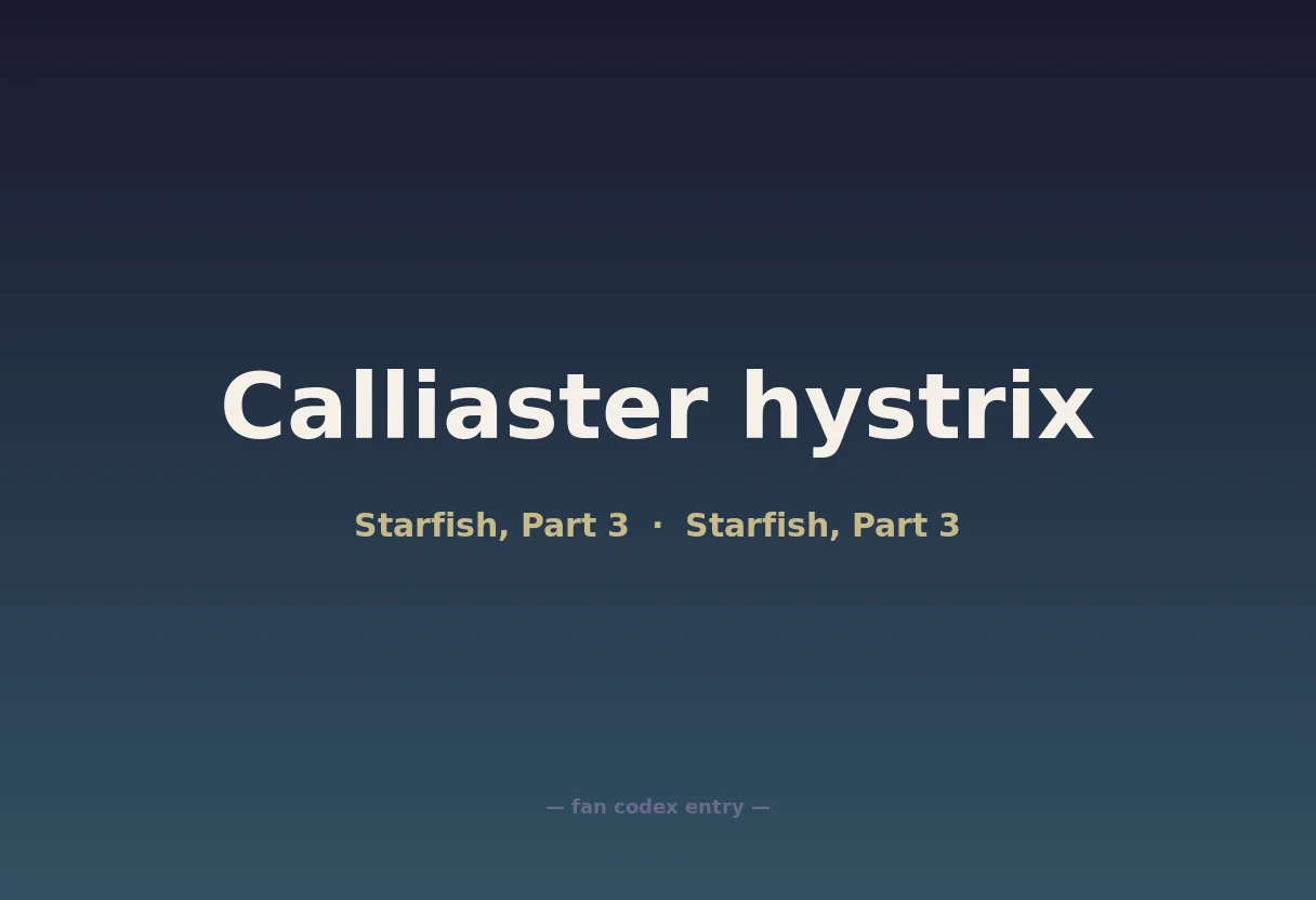 Calliaster hystrix