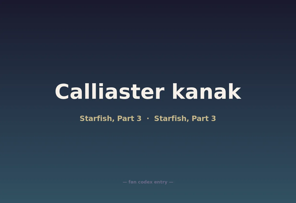 Calliaster kanak