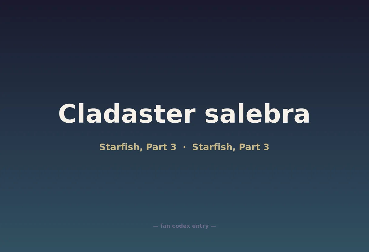 Cladaster salebra